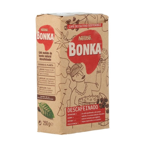 Caf&eacute; molido descafeinado BONKA 250g image number