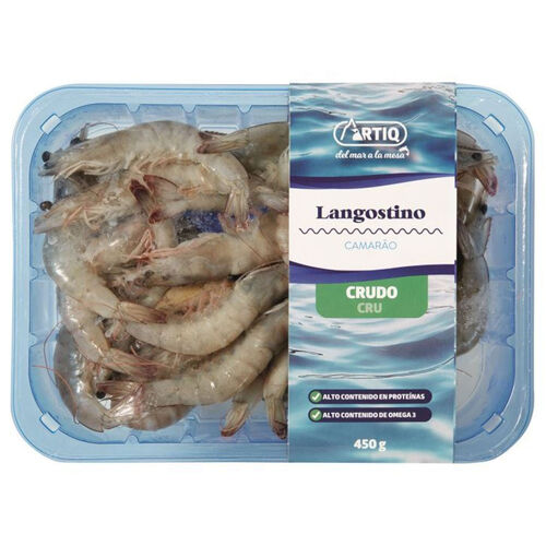 Langostino crudo congelado 23/27 ARTIQ 450g image number
