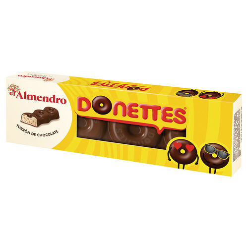 Turron de chocolate DONETTES EL ALMENDRO 150g image number