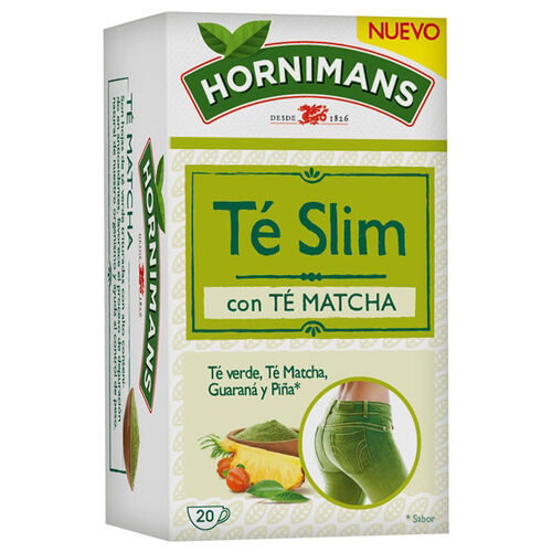 HORNIMANS t&eacute; verde guarana pi&ntilde;a 20 sobres image number
