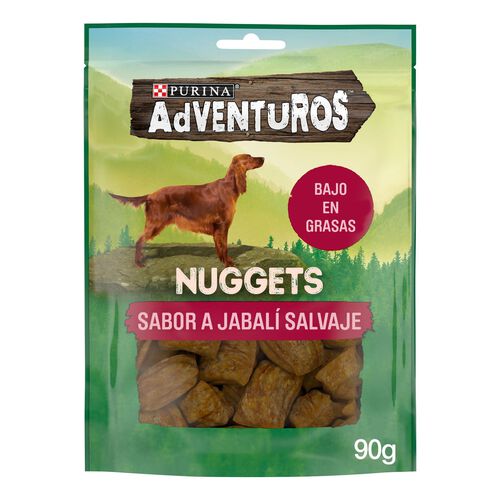 Snack premio para perro nuggets sabor jabal&iacute; Adventuros FRISKIES 90g image number