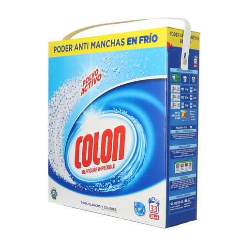 DETERGENTE EN POLVO COLON 30+3 CACITOS image number