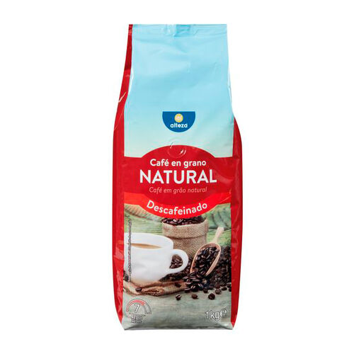 Caf&eacute; en grano natural descafeinado ALTEZA 1kg image number