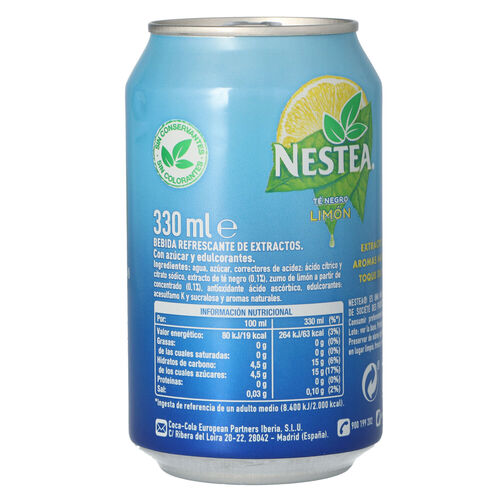 RESFRESCO TÉ NESTEA LIMON LATA 33cl image number