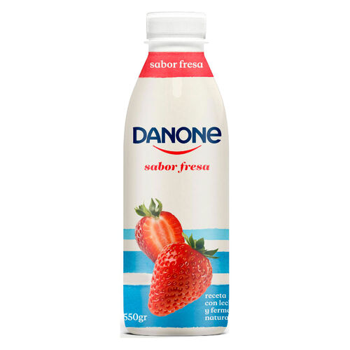 Yogur l&iacute;quido con fresa DANONE 550ml image number