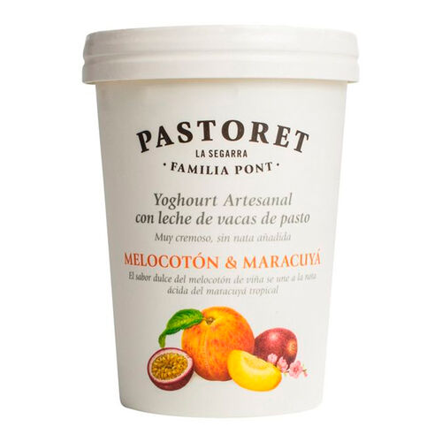 Yogur con melocot&oacute;n y maracuy&aacute; PASTORET 500g image number