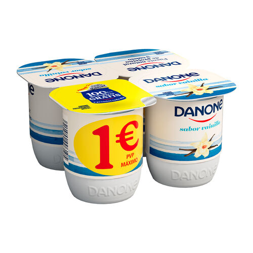Yogur sabor vainilla DANONE 4x120g image number