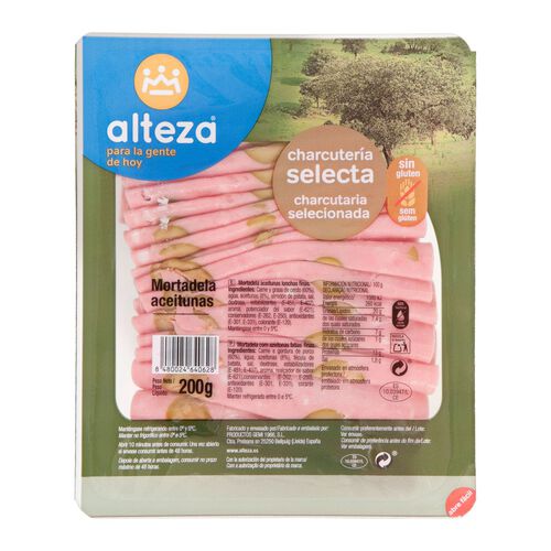 MORTADELA CON ACEITUNAS ALTEZA 230g image number