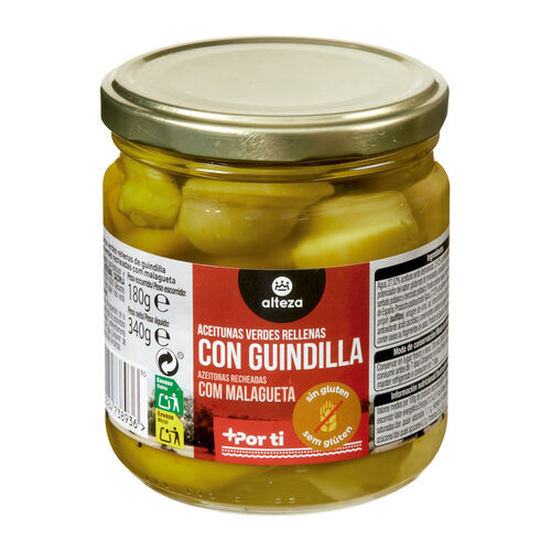Aceitunas verdes rellenas con guindilla ALTEZA 180g image number