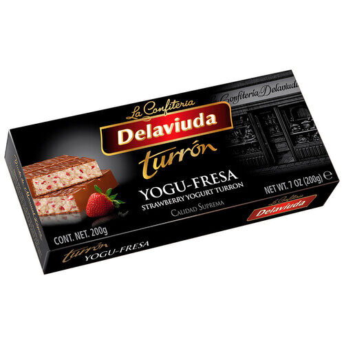 Turr&oacute;n yogu-fresa DELAVIUDA 200g image number