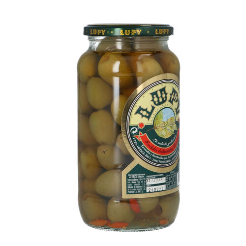 ACEITUNA GORDAL SIN HUESO PICANTE LUPY TARRO 950g image number