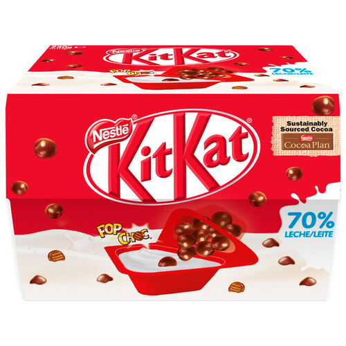 YOGUR NATURAL NESTLTE MIX KIT-KAT 2x115g image number