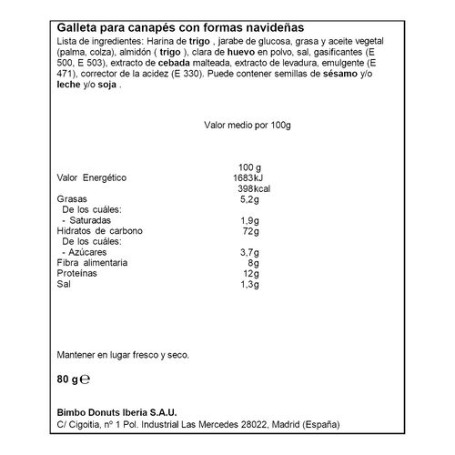 Mini tostas Navidad ORTIZ 80g image number