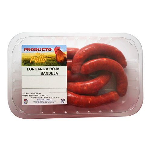 Longaniza roja 100% pollo bdja atm, kg image number