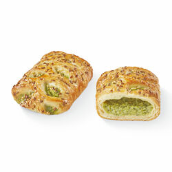 Cesta de queso feta y espinacas