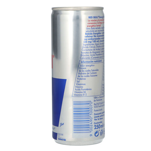 Bebida energ&eacute;tica RED BULL lata 250ml image number