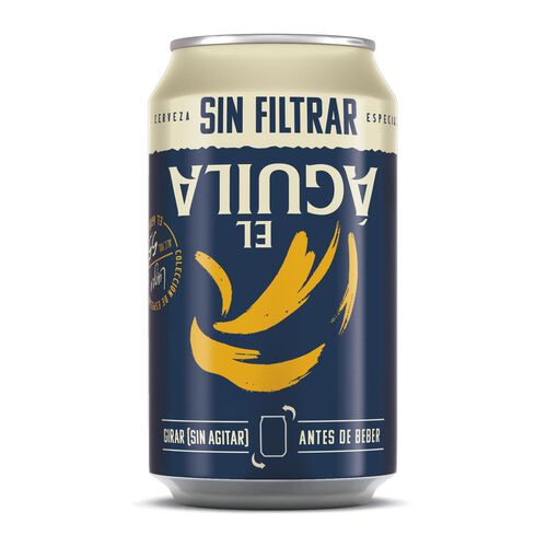 CERVEZA AGUILA SIN FILTRAR LATA 33cl image number