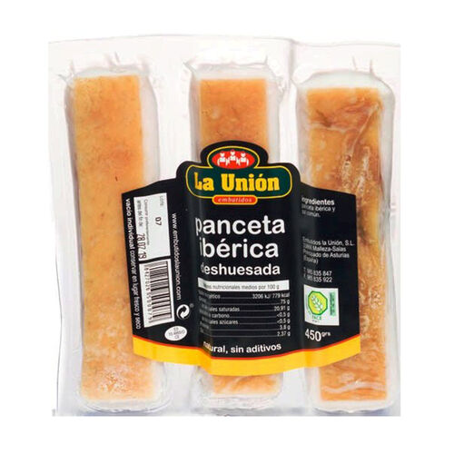 PANCETA IBERICA DESHUESADA LA UNION 400g image number
