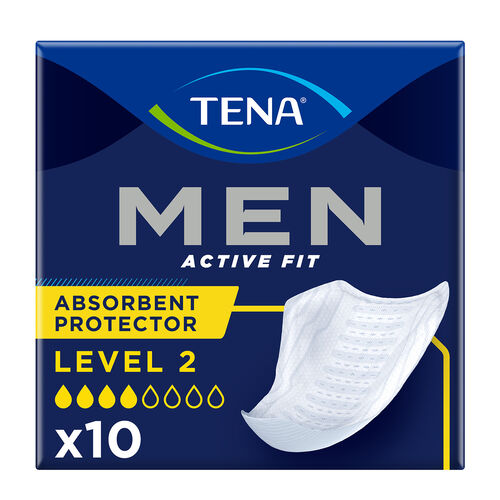Protector fino incontinencia masculino men Active fit level 2 TENA 10uds image number