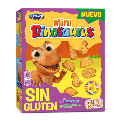GALLETA MINI DINOSAURUS ARTIACH SIN GLUTEN 160g image number
