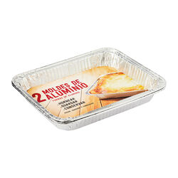 Bandeja aluminio 2,7L 2uds