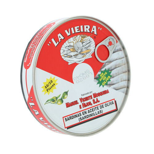 SARDINILLA VIEIRA ACEITE OLIVA 40/50 265g image number