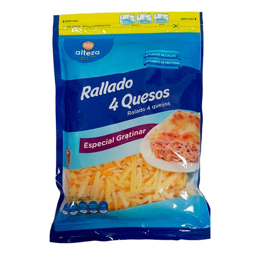 QUESO RALLADO 4 QUESOS ALTEZA 200g image number