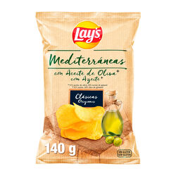 LAY'S mediterráneas Clásicas patatas fritas 140g