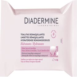 DIADERMINE toallitas desmaquillantes hidratantes 25uds