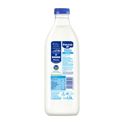 LECHE FRESCA ENTERA PULEVA 1,5 L. image number