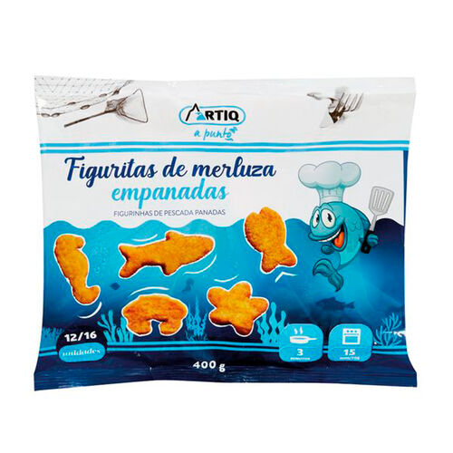Figuritas de merluza empanadas ARTIQ 400g image number