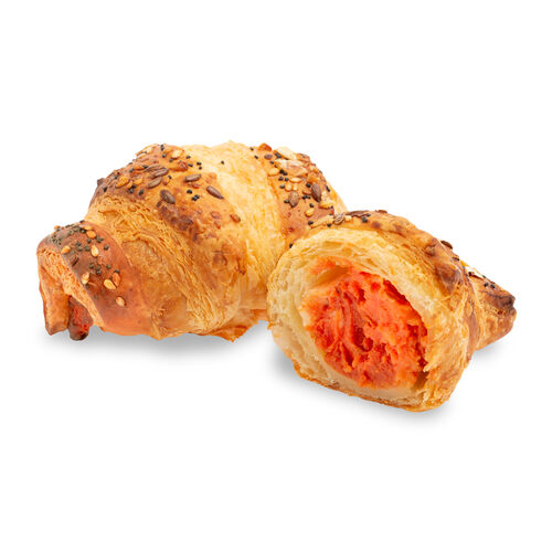 Mini croissant de mantequilla con tomate y mozzarela 55g image number