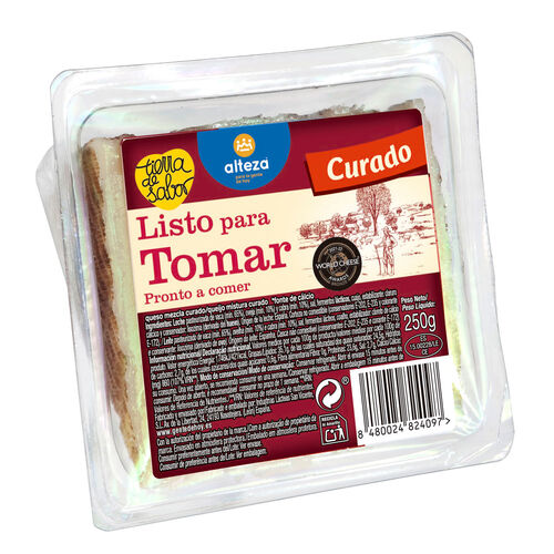 QUESO CURADO ALTEZA CORTADO 250g image number