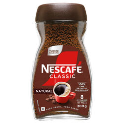 CAFE SOLUBLE NATURAL NESCAFE 200g