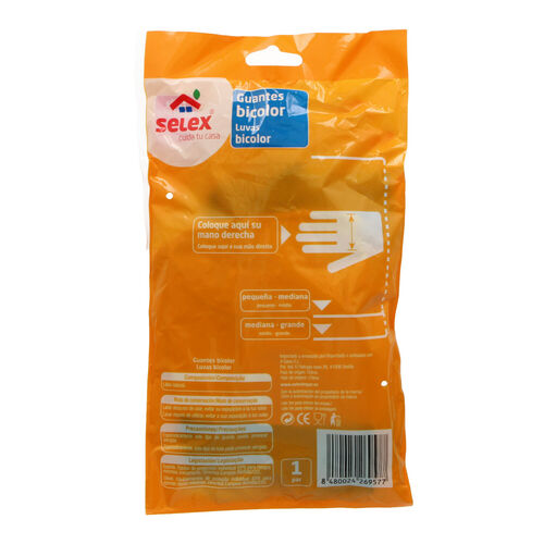 Guantes SELEX bicolor Talla peque&ntilde;a mediana image number