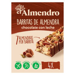 Barrita de almendra con chocolate EL ALMENDRO 4uds