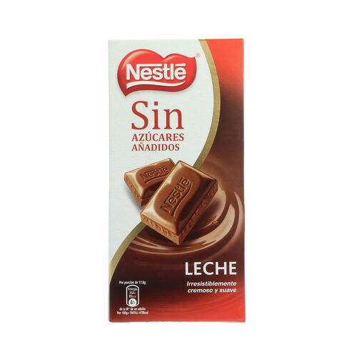 CHOCOLATE NESTLE LECHE SIN AZUCAR 115g image number