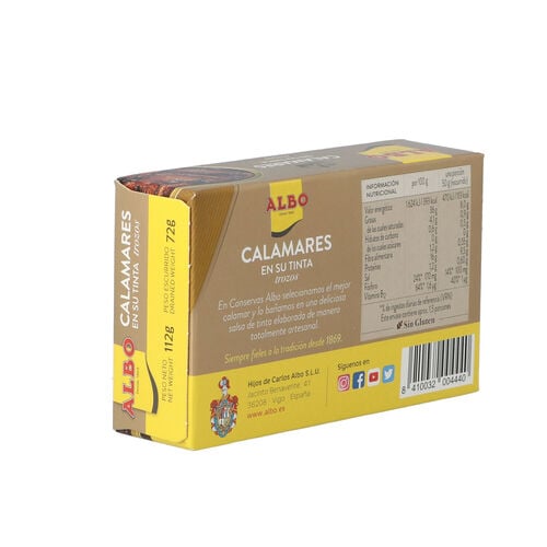 Calamar ALBO tinta 112g image number