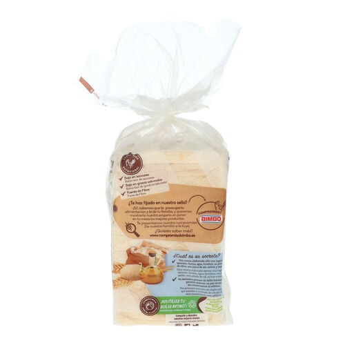 Pan de molde sin corteza 100% Natural BIMBO 450g image number