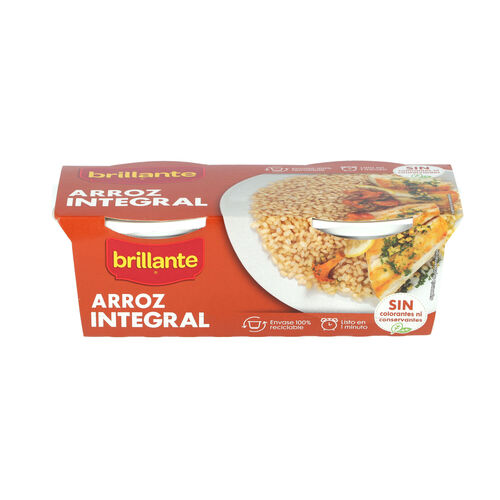 Arroz BRILLANTE Integral 125g pack 2 image number