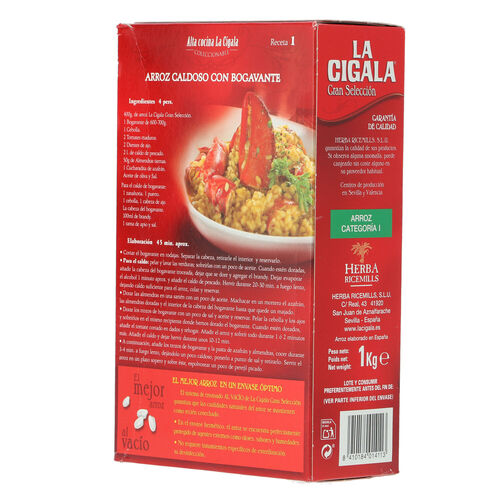 Arroz redondo LA CIGALA 1kg image number