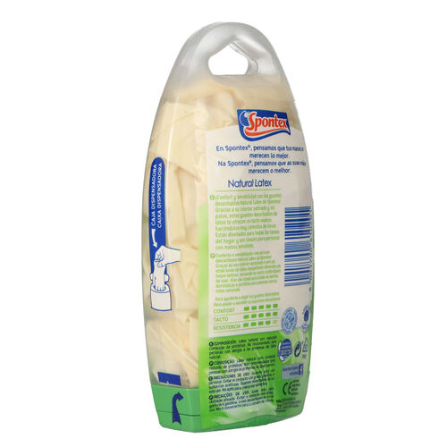 GUANTES SPONTEX LATEX TALLA MEDIANA image number