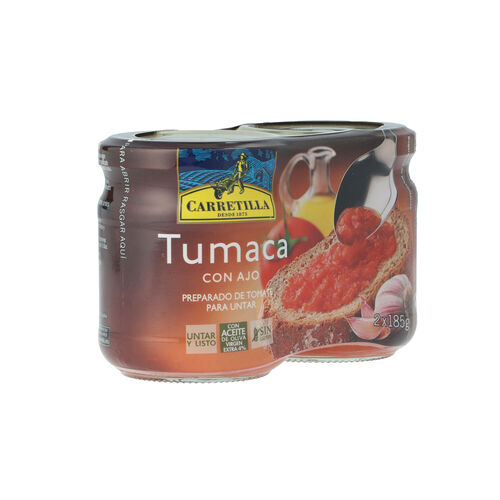 TUMACA CARRETILLA CON AJO PACK 2x185g image number