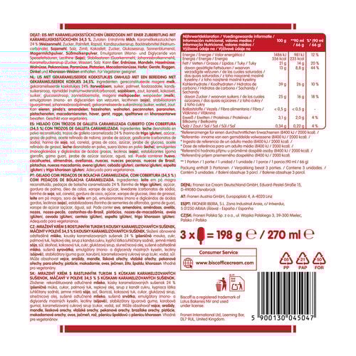 Helado con trozos de galleta LOTUS BISCOFF 3x90ml image number