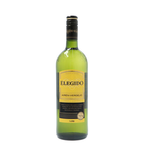 Vino blanco ELEGIDO airen-Verdejo botella 1L image number
