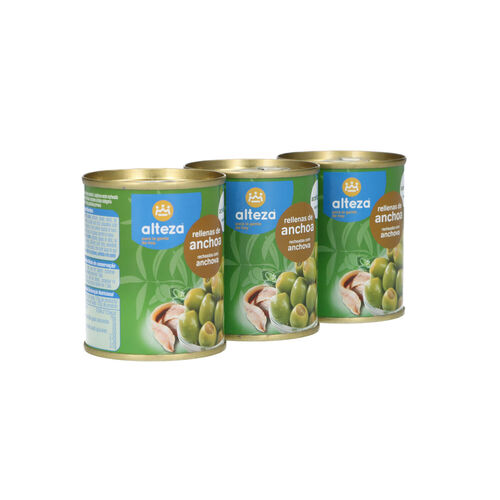 Aceituna ALTEZA rellena anchoa 3x120g image number