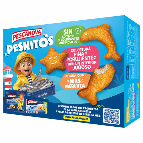 Merluza congelada peskitos rebozados PESCANOVA 400g image number