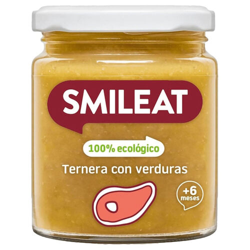 TARRITO DE TERNERA CON VERDURAS 100% ECOLOGICO SMILEAT 230g image number