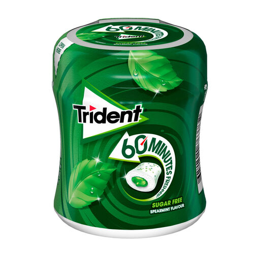 TRIDENT GUM SPEARMINT SUGAR FREE image number