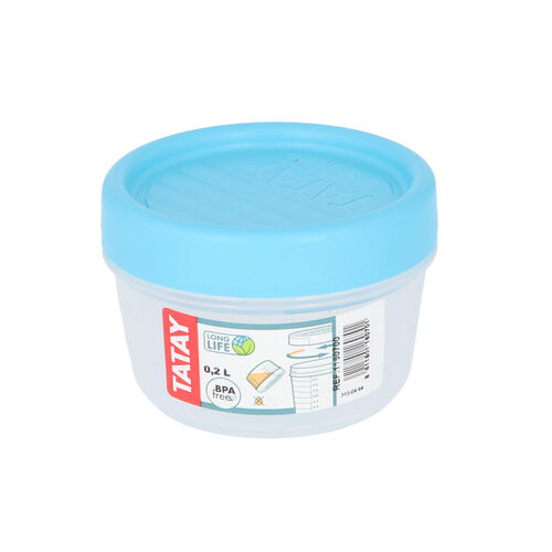 TUPPER REDONDO TATAY AZUL 200ml image number